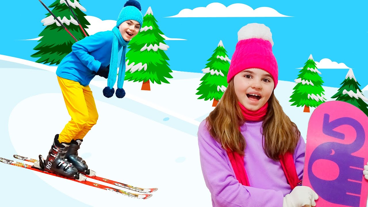 Winter Sport Song for Children - Nursery Rhymes & Kids Songs | Nick and Poli