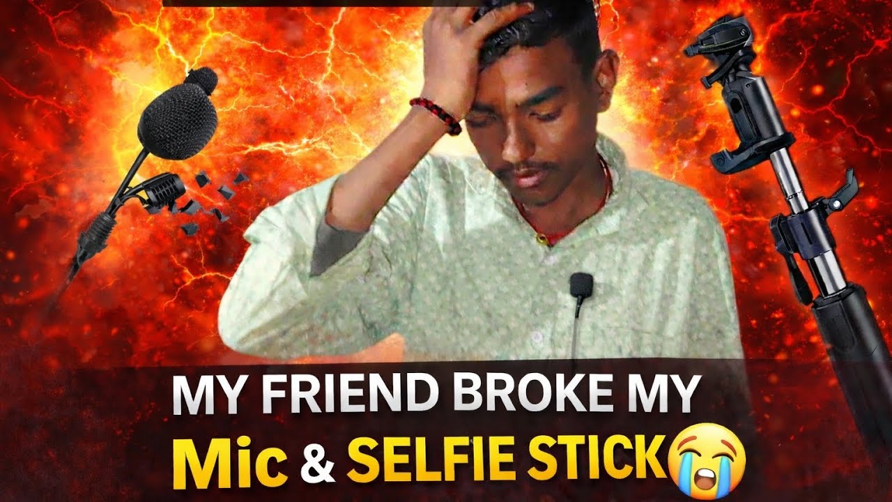 Mera dost ne mic or selfie sticks toda 😭MY friend broke my mic and selfie stick😭@Ranjan_vlogger_92 