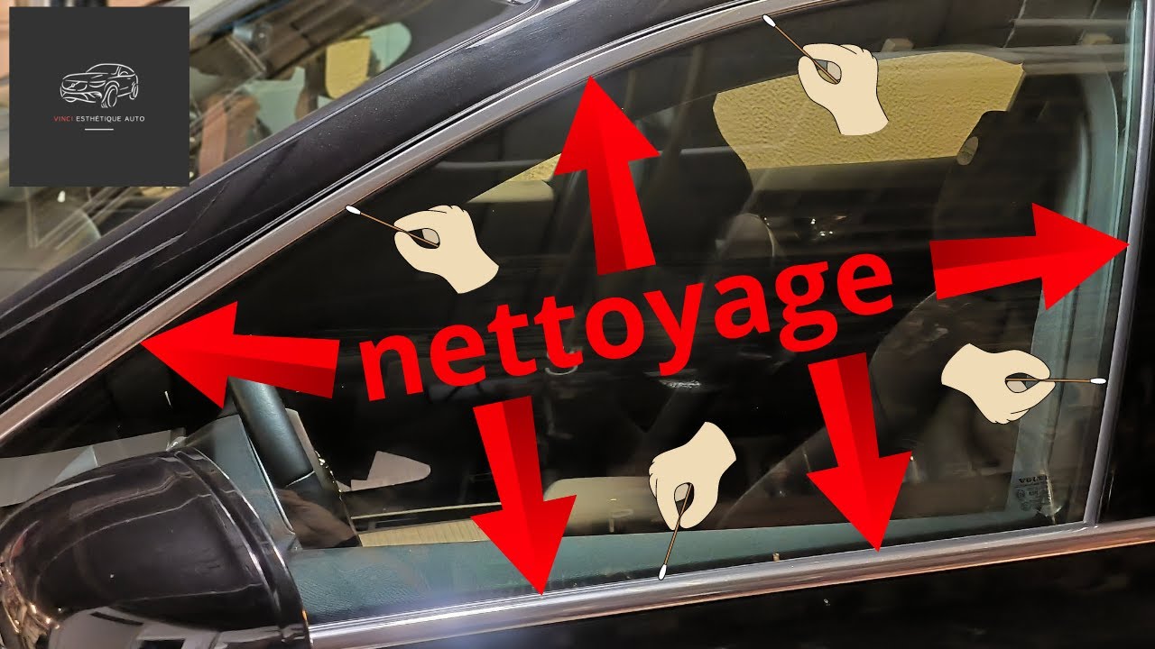 Nettoyage des guides de vitres auto