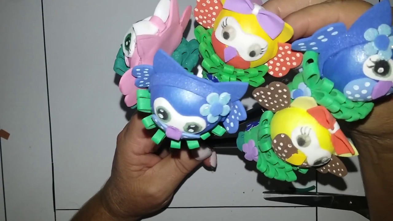 DIY:Corujinhas de EVA. (Ponteiras de lápis )Thell Artes