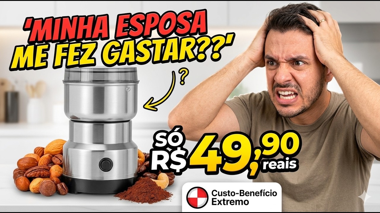 Caf&eacute; em gr&atilde;os SEM FALIR - Testei o moedor mais barato da internet com MENOS de 50 Reais!