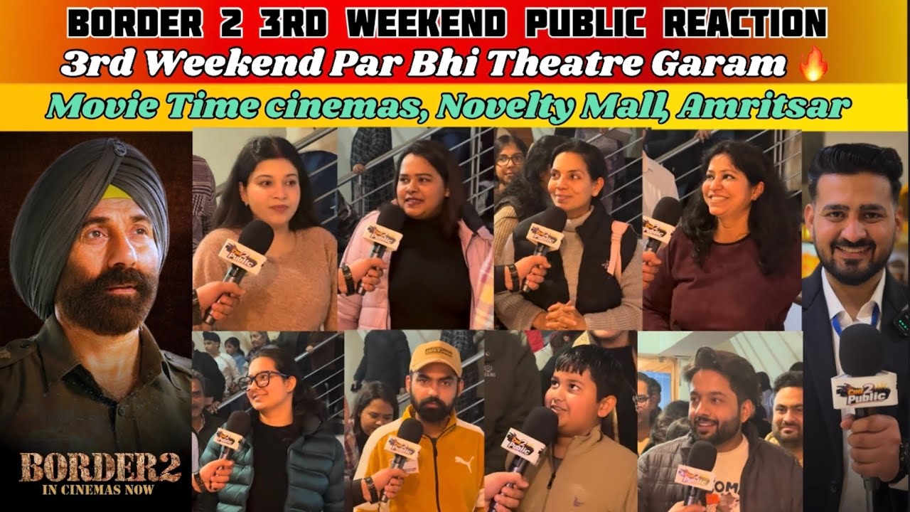 Border 2 First Day Public Review 🔥 | Sunny Deol Mass Action | Audience Reaction | MovieTime amritsar