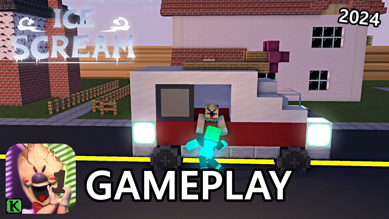 Ice Scream 1 Gameplay In Minecraft 2024