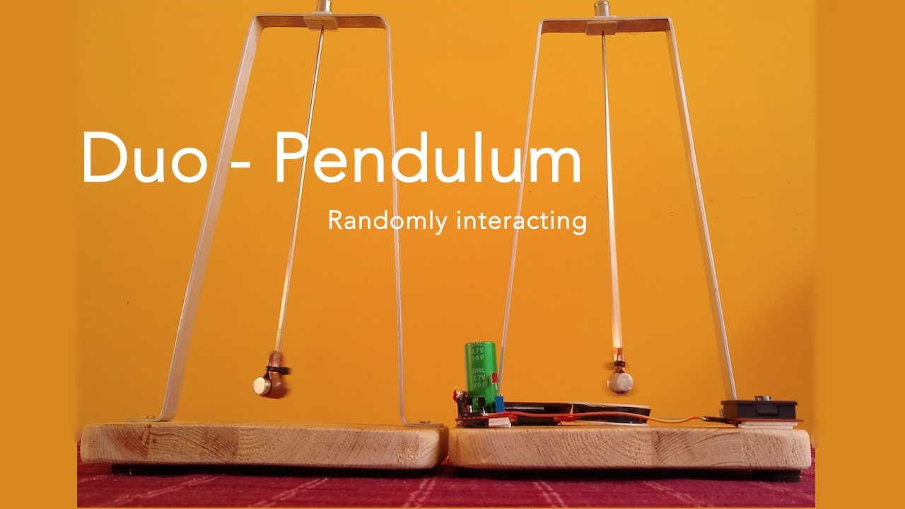 Two Pendulums interacting randomly