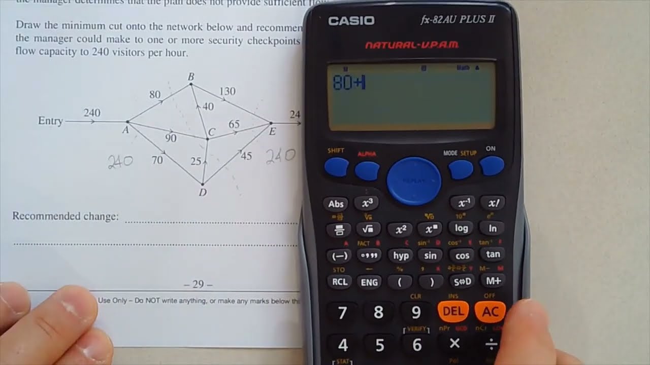 Maths Standard 2 HSC exam revision questions - Network Concepts / Critical Path Analysis (MS-N2/N3)