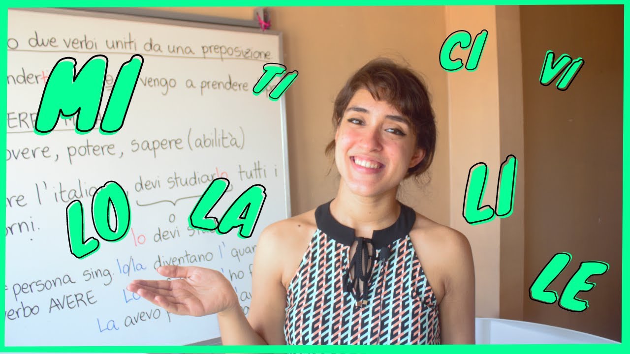 Os PRONOMES DIRETOS no italiano (mi, ti, ci, vi...)