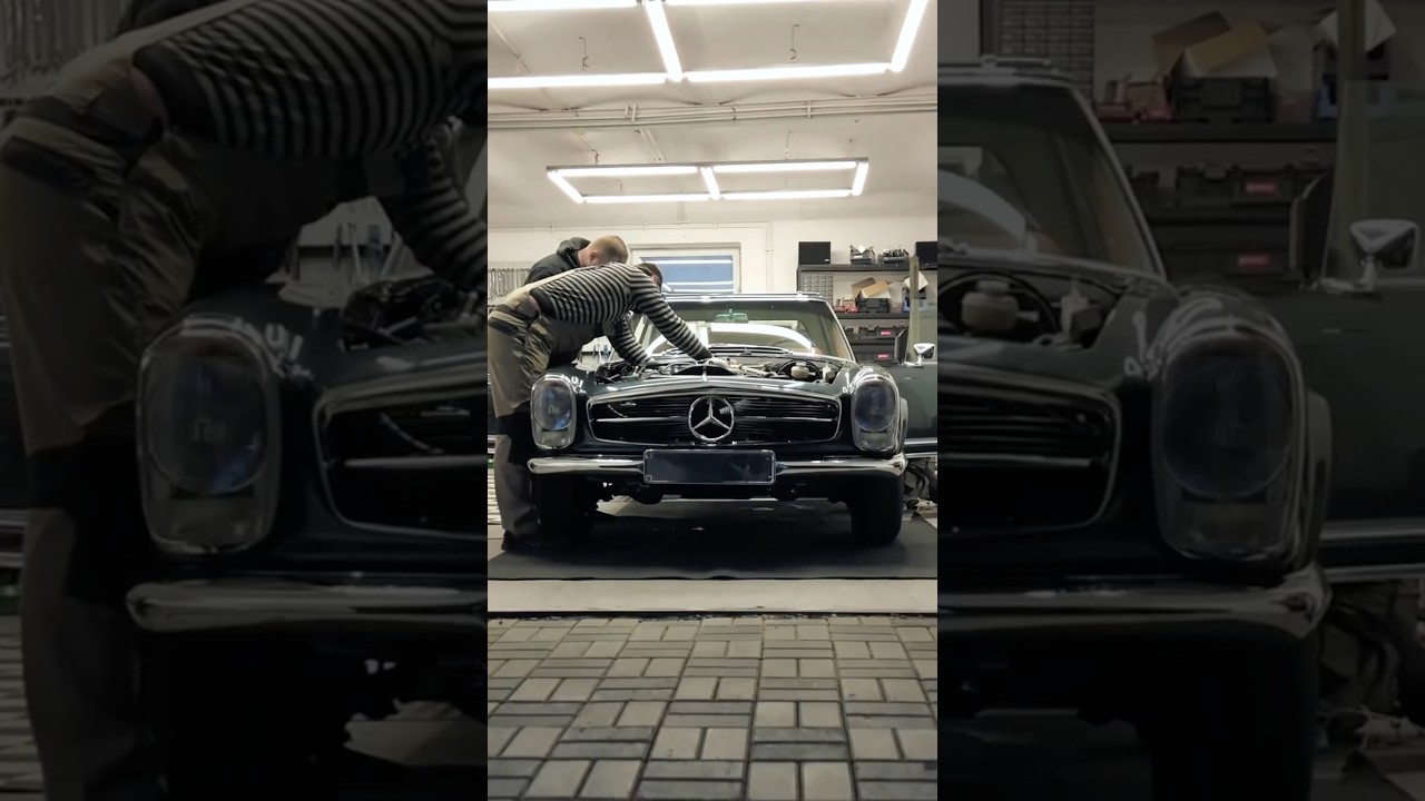Mercedes Oldtimer trifft auf moderne Technik