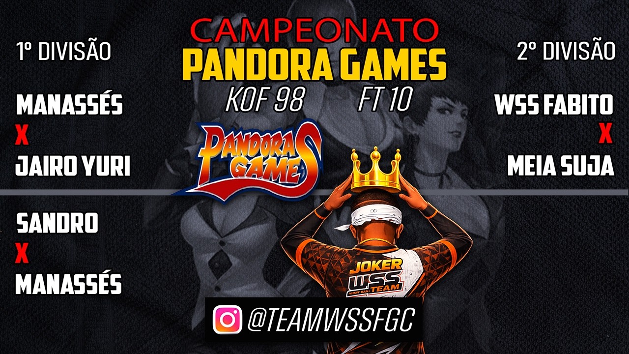 SHORTS 🔴 KOF 98 AO VIVO AGORA | CAMPEONATO PANDORA GAMES 🃏
