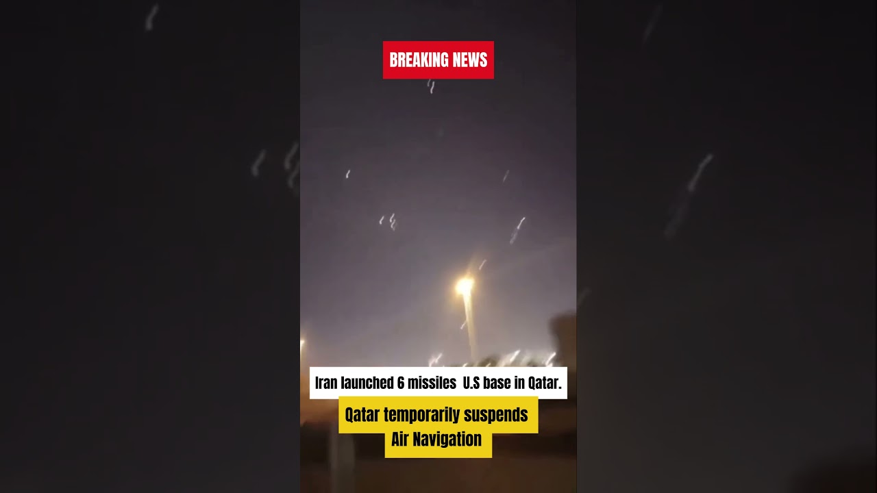 BREAKING NEWS: Iran has, launched missiles at U.S military base in Qatar | 