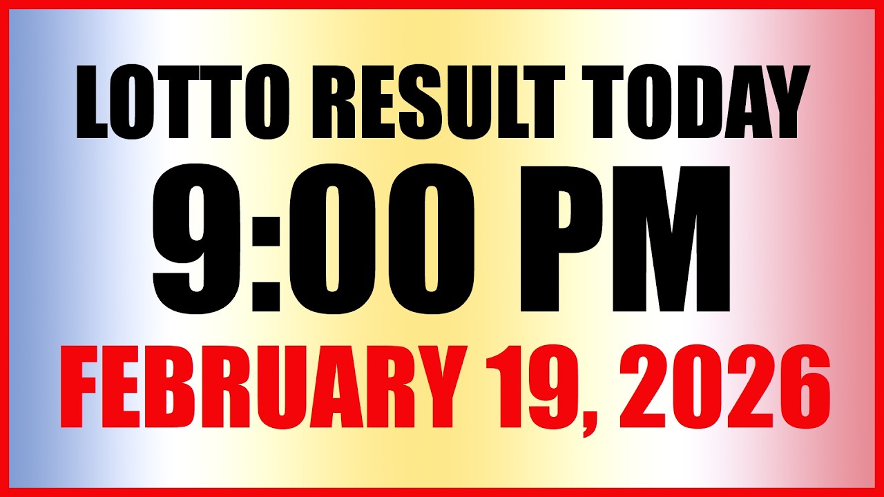 Lotto Result Today 9pm Draw February 19, 2026 Swertres Ez2 PCSO
