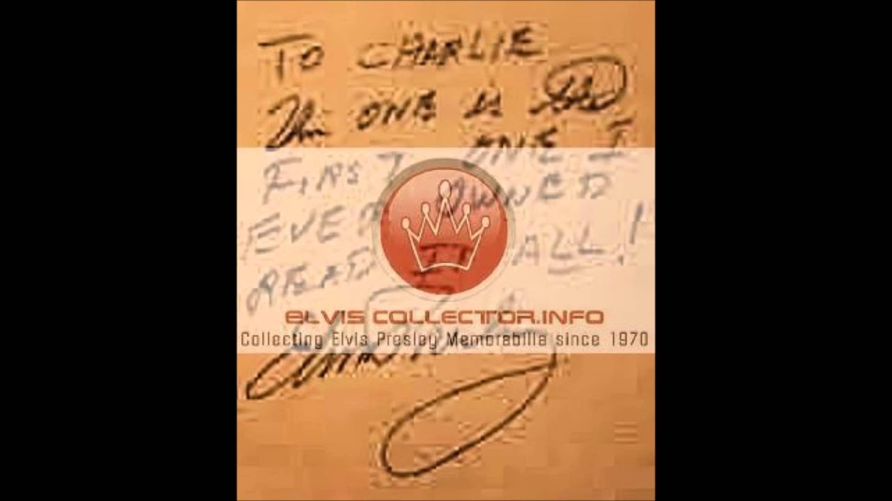 A few rare documents, and a picture, concerning Elvis Presley