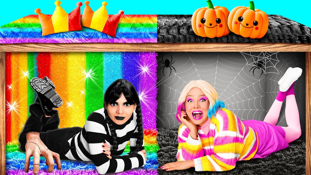 Kamar Rahasia Di Bawah Tempat Tidur dengan Wednesday Addams | Situasi Lucu BaRaFun Challenge