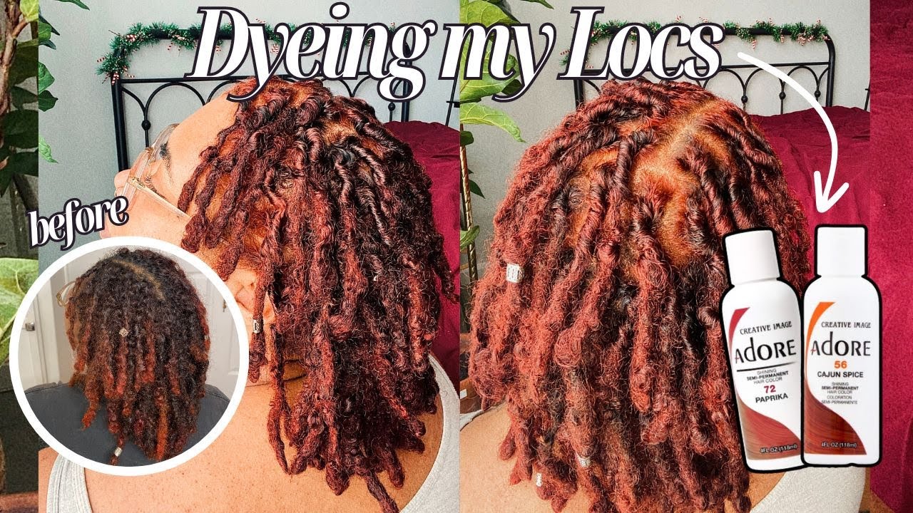 Everything to Know about Coloring Starter Locs | First Time Bleaching & Dyeing My Locs w/ Adore Dye