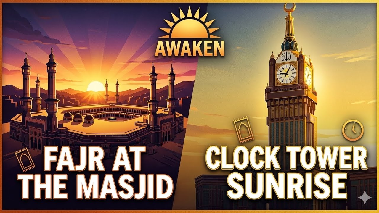 Itekaaf start in masjid al haram. Sunrise 🌅 view on clock tower and gate number 100