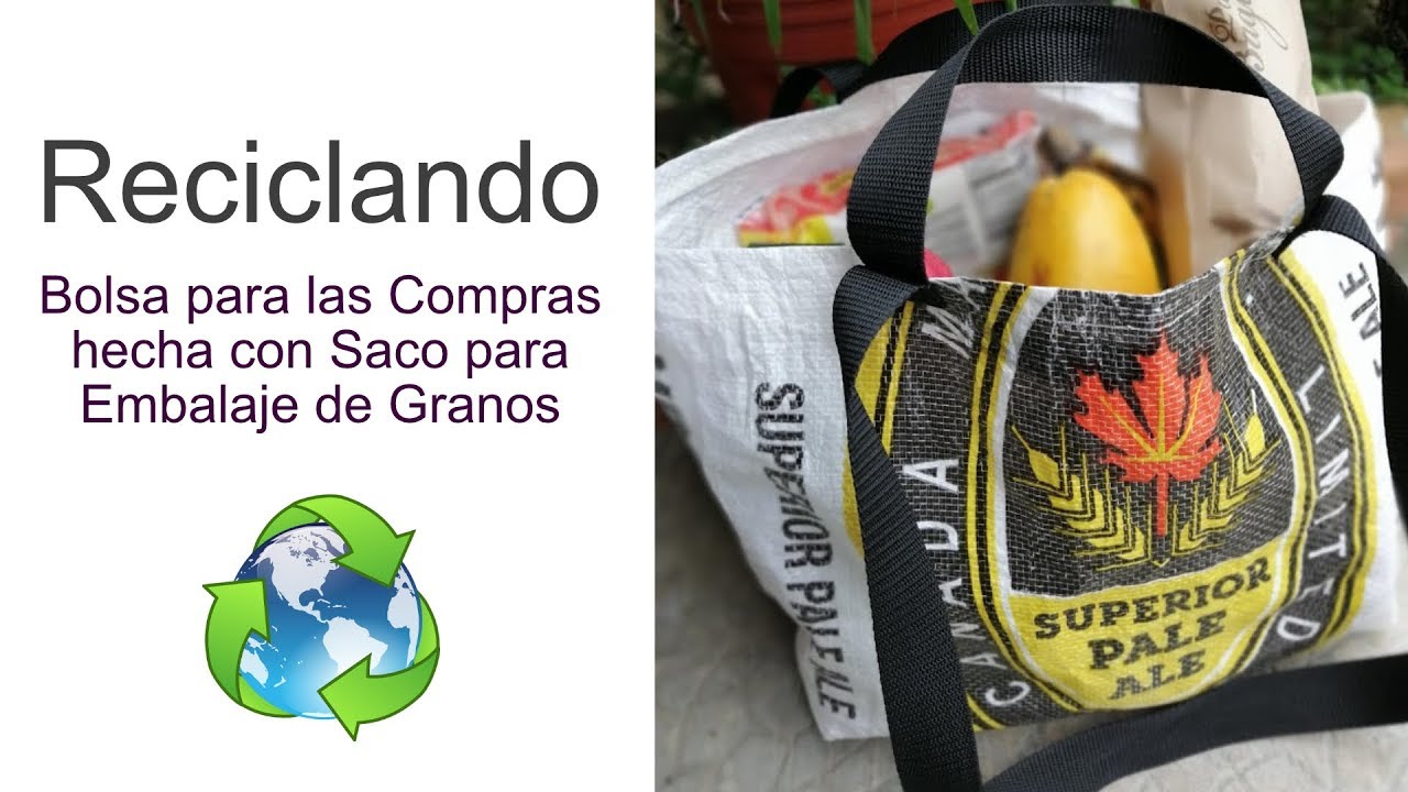RECICLANDO I Bolsa para Compras hecha con Saco de Embalaje