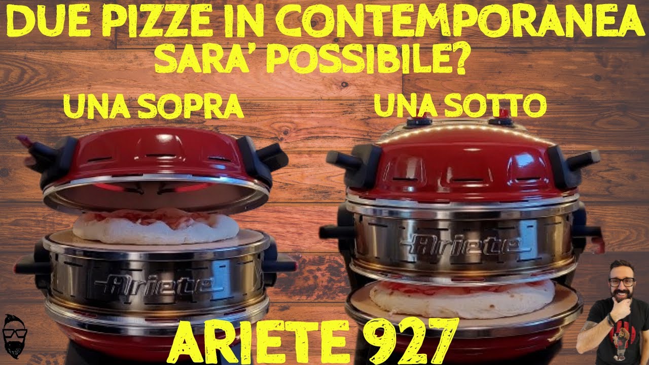 Ariete 927 Forno Pizza Doppio Ariete Pizzeria 2 pizze in 4 minuti  TEST DI COTTURA DUE PIZZE INSIEME