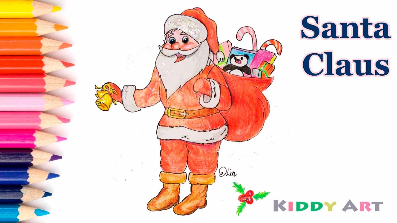 How to Draw Santa Claus / Как нарисовать Деда Мороза