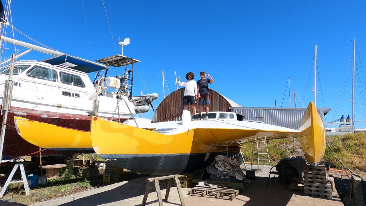 31ft Trimaran Restoration (Ep.18) | Damaged by Tornado | The Transformation of Little Wing - Part 1