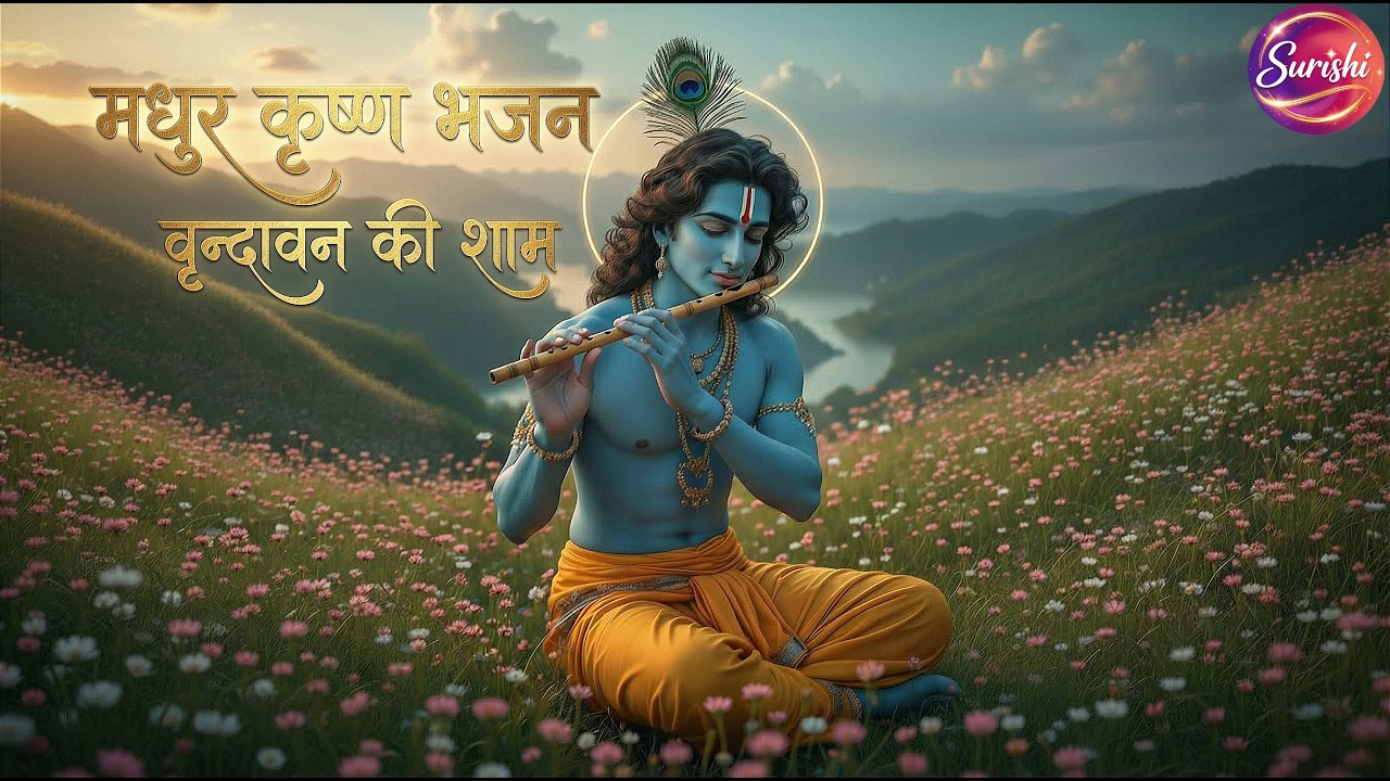 Radha Krishna Divine Love ❤️ | Cinematic Vrindavan Sunset Scene #bhajan #bhakti #harekrishna