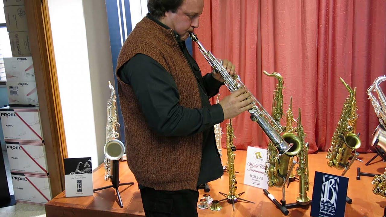 Francesco Santucci plays Borgani Soprano Solid Silver Sax