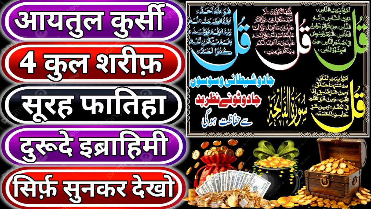 Morning Wazifa of Risk | 4 Qul | Ayatul Kursi | Surah Baqarah | Durood Tanjeena | Barkat ka Wazifa