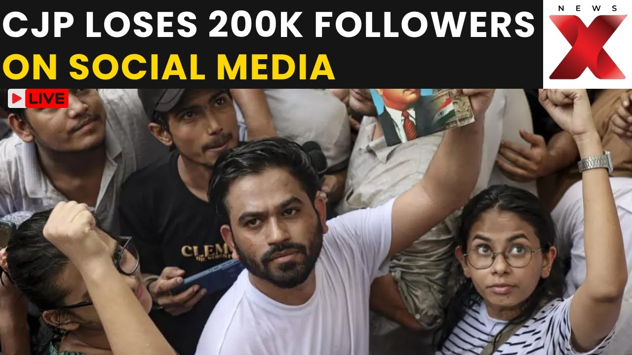 CJP Protest Update LIVE: CJP Loses 200,000 Followers Amid NEET Protests | Latest News | NewsX