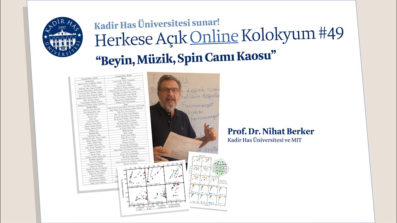 Prof. Dr. Nihat Berker - Beyin, M&uuml;zik, Spin Camı Kaosu