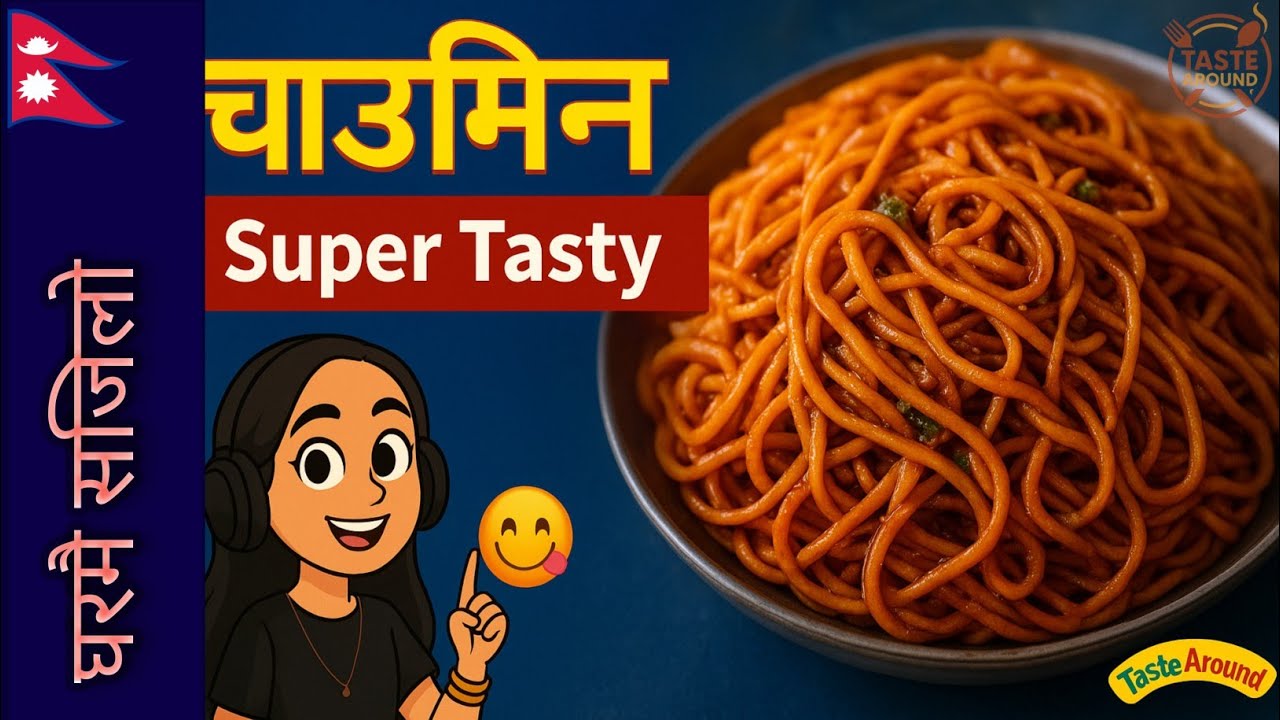 घरमै बनाएर खाउँ बजार भन्दा पनि स्वादिष्ट चाउमिन 🍜 👉 Homemade Chowmein Market Style || Taste Around