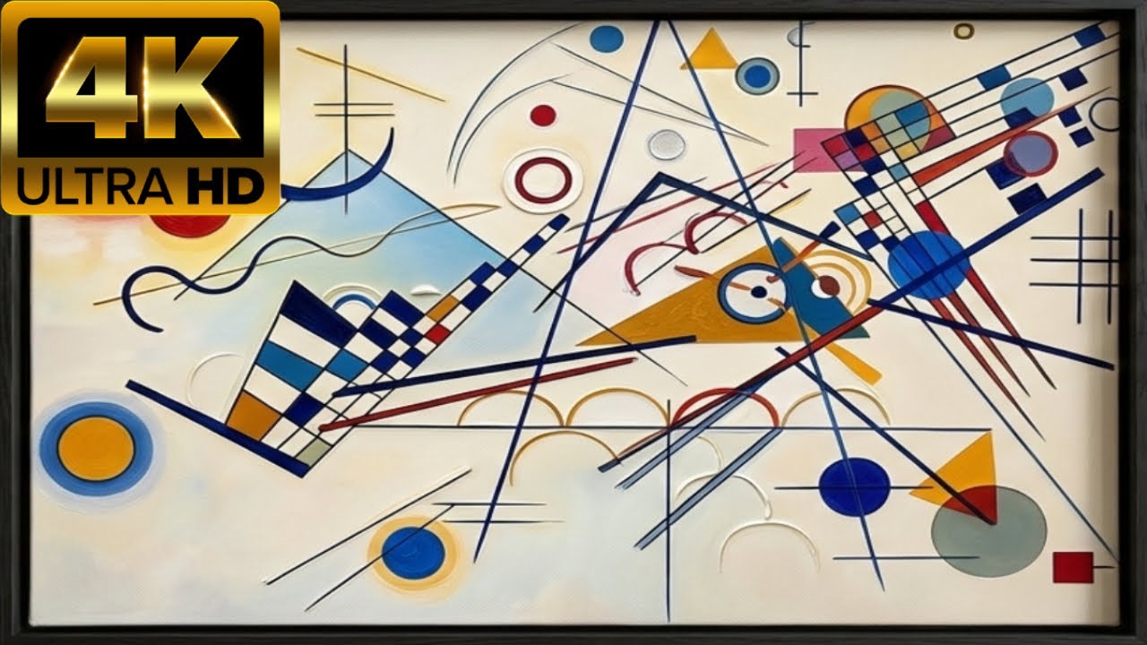 Frame | Colorful Abstract Framed Painting | 4K Kandinsky Art Mode