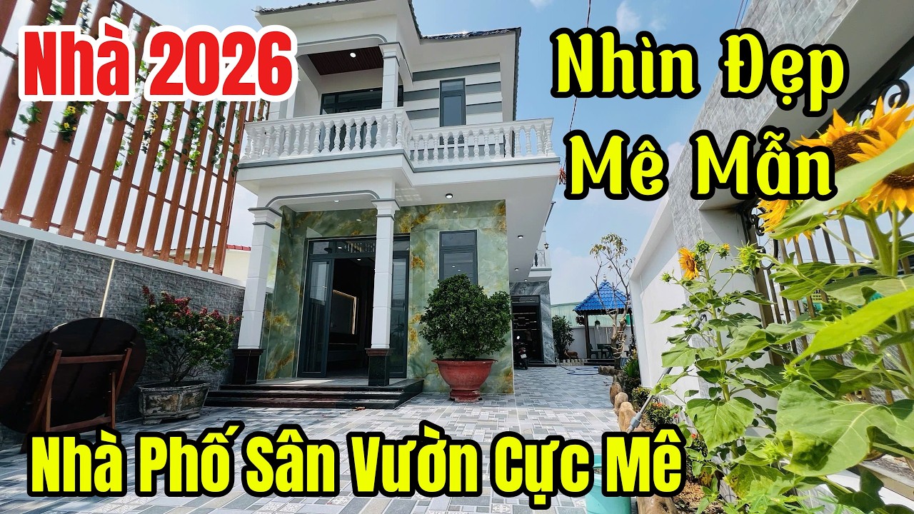 🌿 Nhà Phố Sân Vườn Cực Đẹp – Thiết Kế Hiện Đại Đáng Sống 2026