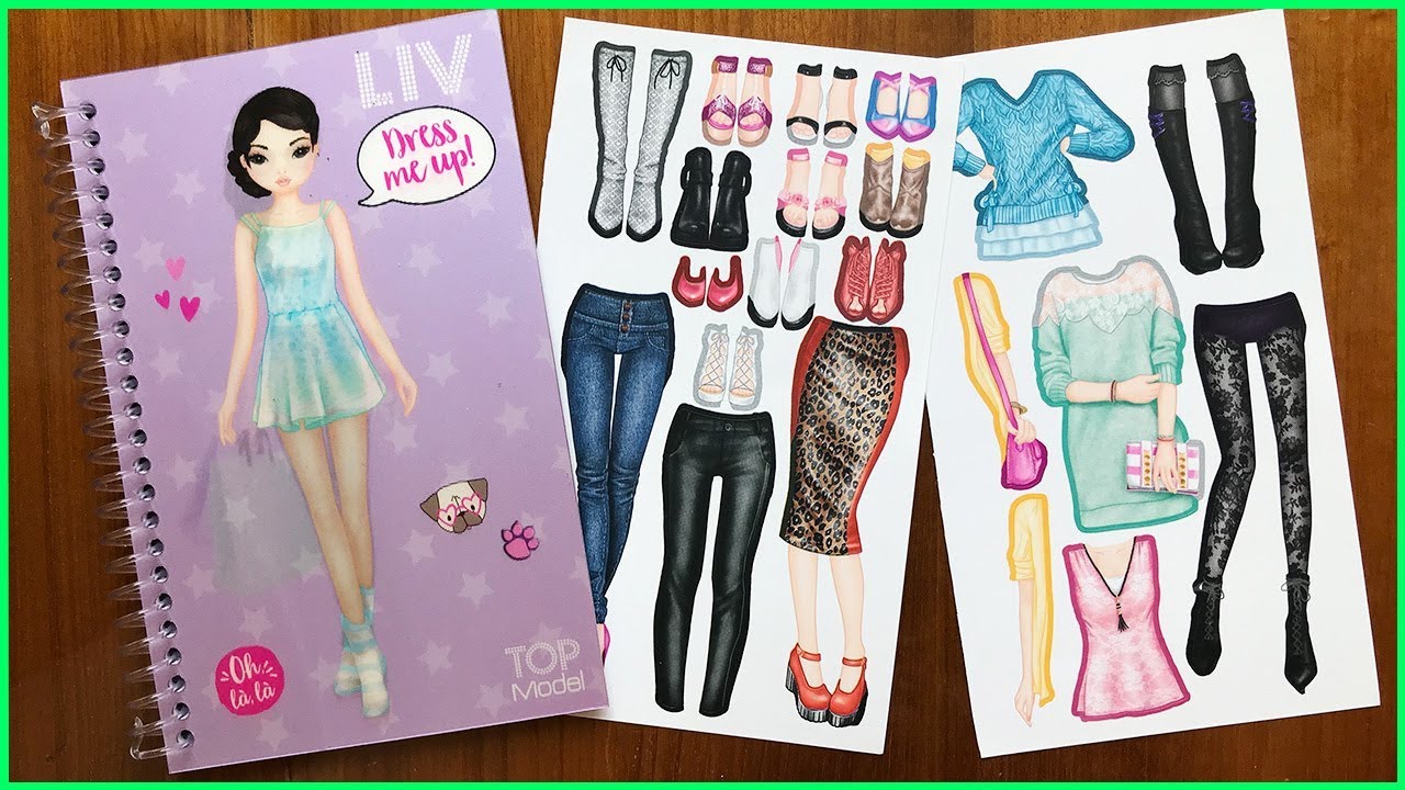 STICKER DOLL - DÁN HÌNH VÁY ĐẦM THIẾT KẾ QUẦN ÁO BÚP BÊ TOP MODEL (Chim Xinh)