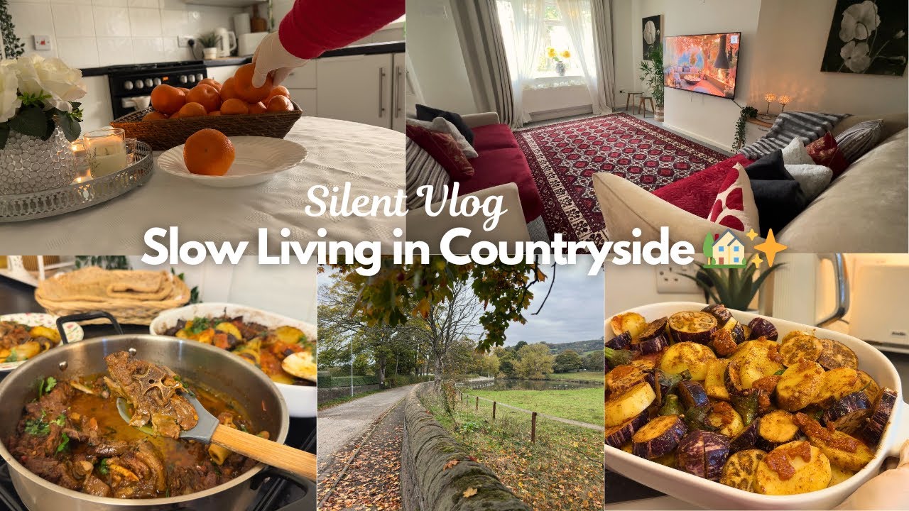 Slow Living Vlog 🏡| silent cooking vlog| Daily routine| life in England | aesthetic Cozy Vlog 