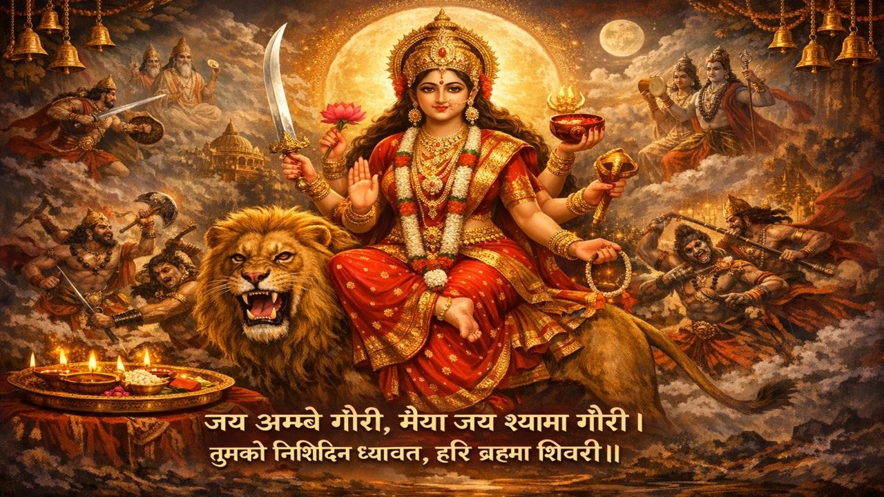 जय अम्बे गौरी आरती | Jai Ambe Gauri Aarti | Durga Mata Aarti | Navratri Special Bhajan