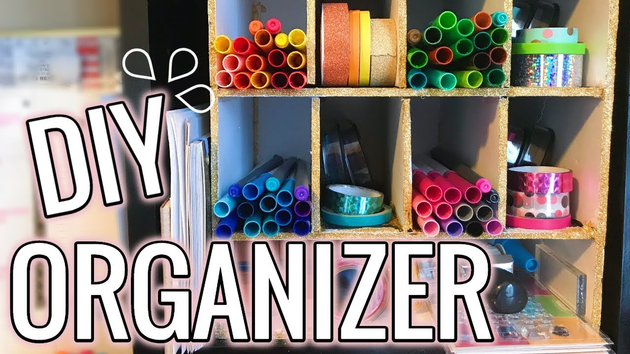 DIY Desk Cubby Organizer From the DOLLAR TREE | Bullet Journal Supplies