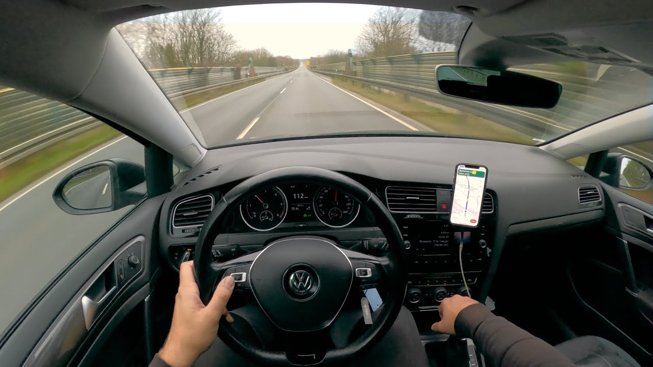 POV VW Golf Variant Comfortine 1.6 TDI 2020 Autobahn + Düsseldorf