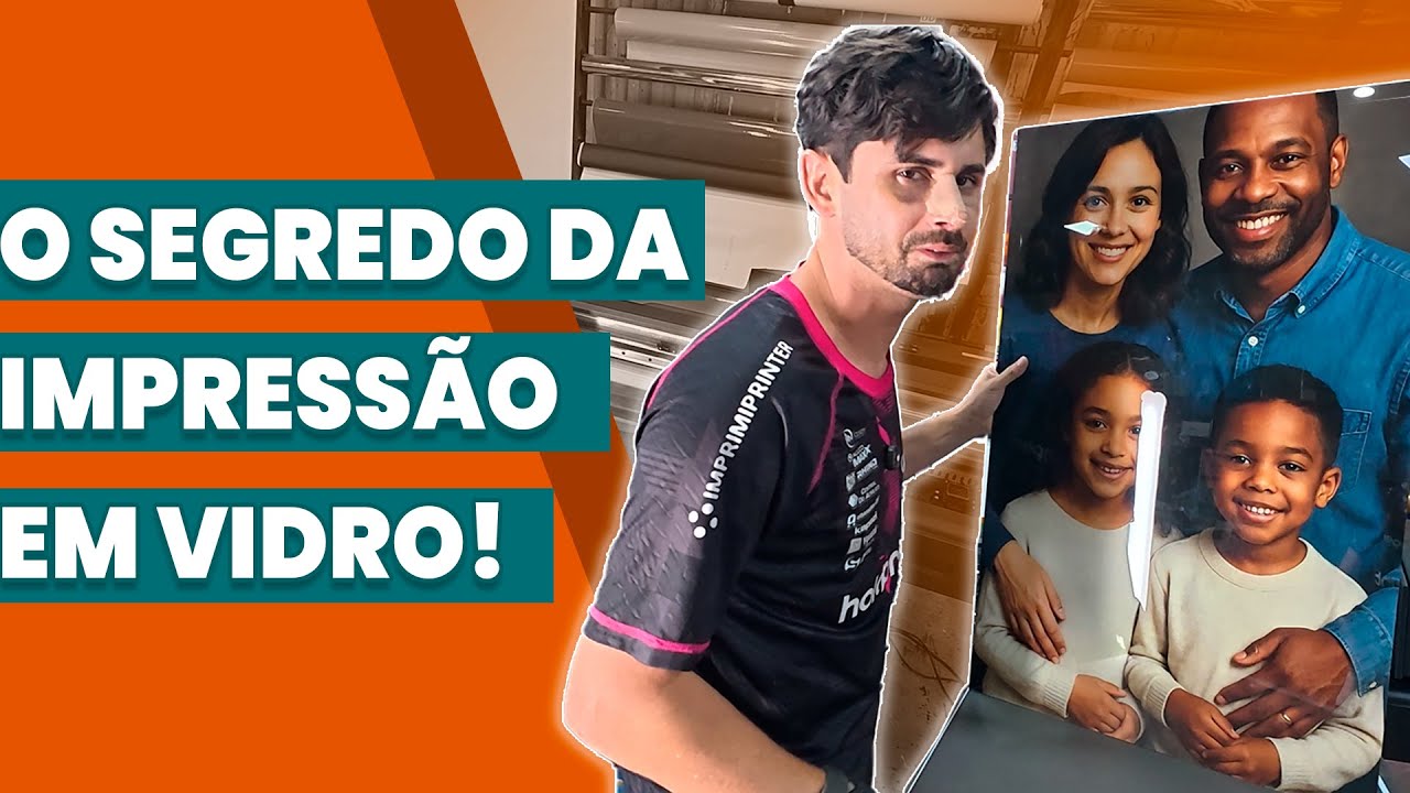 COMO FAZER QUADRO DE VIDRO NA UV - IMPRIMINDO DIRETO NO VIDRO 