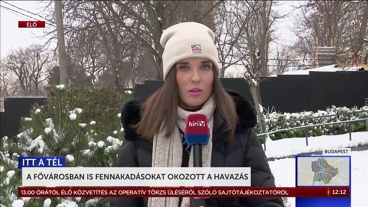 A főv&aacute;rosban is fennakad&aacute;sokat okozott a havaz&aacute;s - H&iacute;rTV