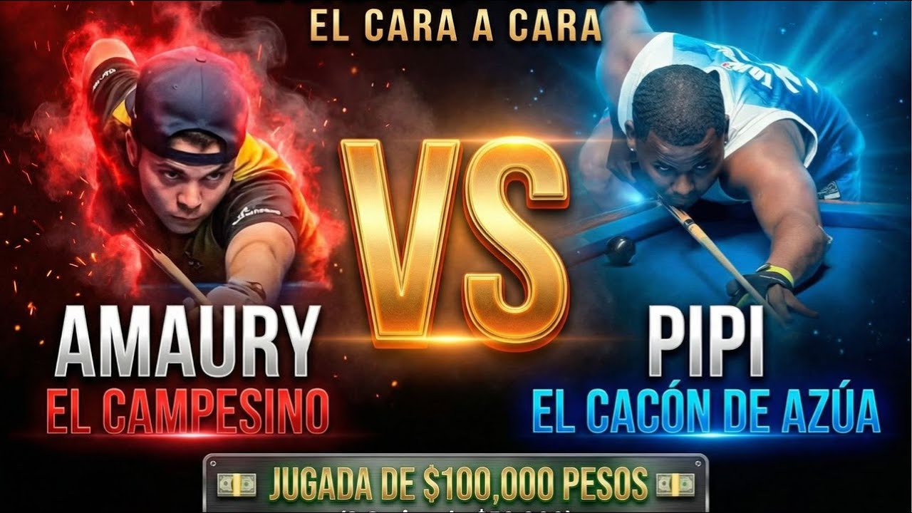 AMAURY EL CAMPESINO VS PIPI EL CACON DE AZUA JUGADA DE $150,000 Mil A 8 MESA