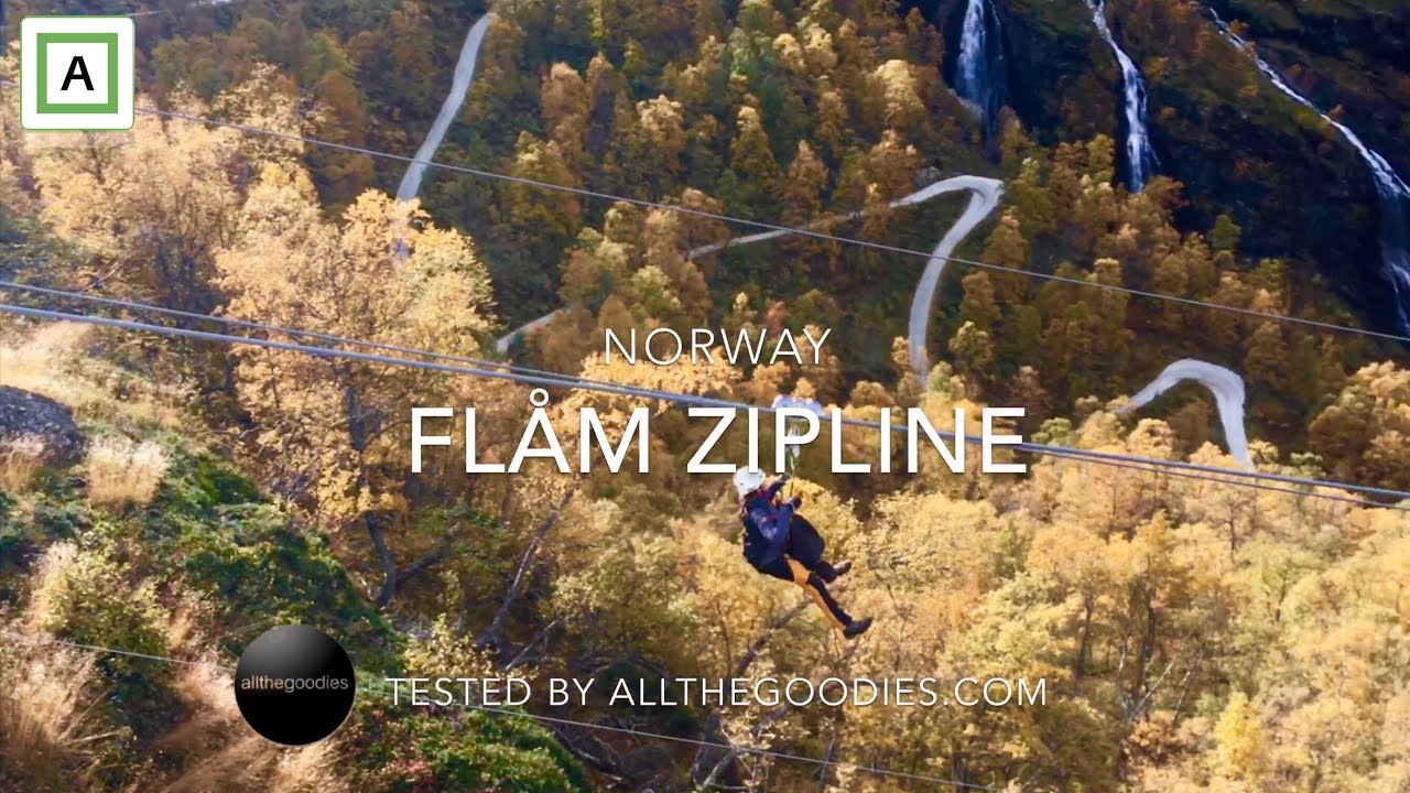 Fl&aring;m Zipline and Viewpoint, Norway in beautiful colours | allthegoodies.com