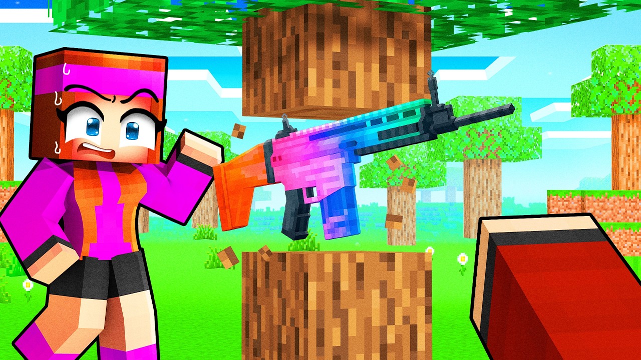 Minecraft mais les BLOCS sont des ARMES !