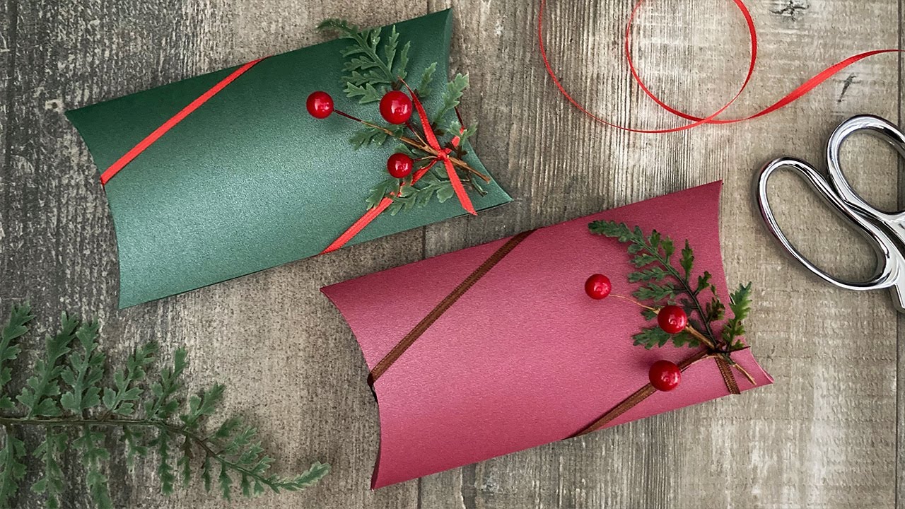 How To Make A Pillow Box | Gift Packaging | Paper Craft Ideas
