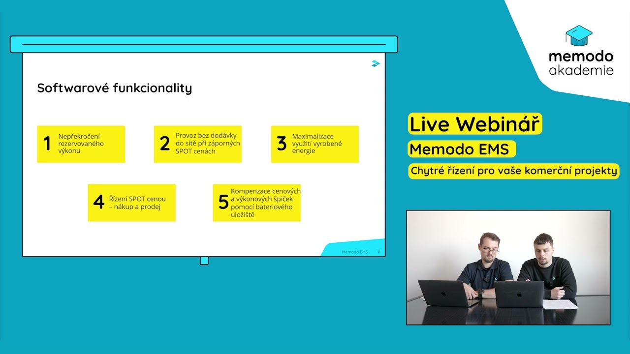 Záznam Webináře: Chytré řízení pro vaše komerční projekty Memodo EMS