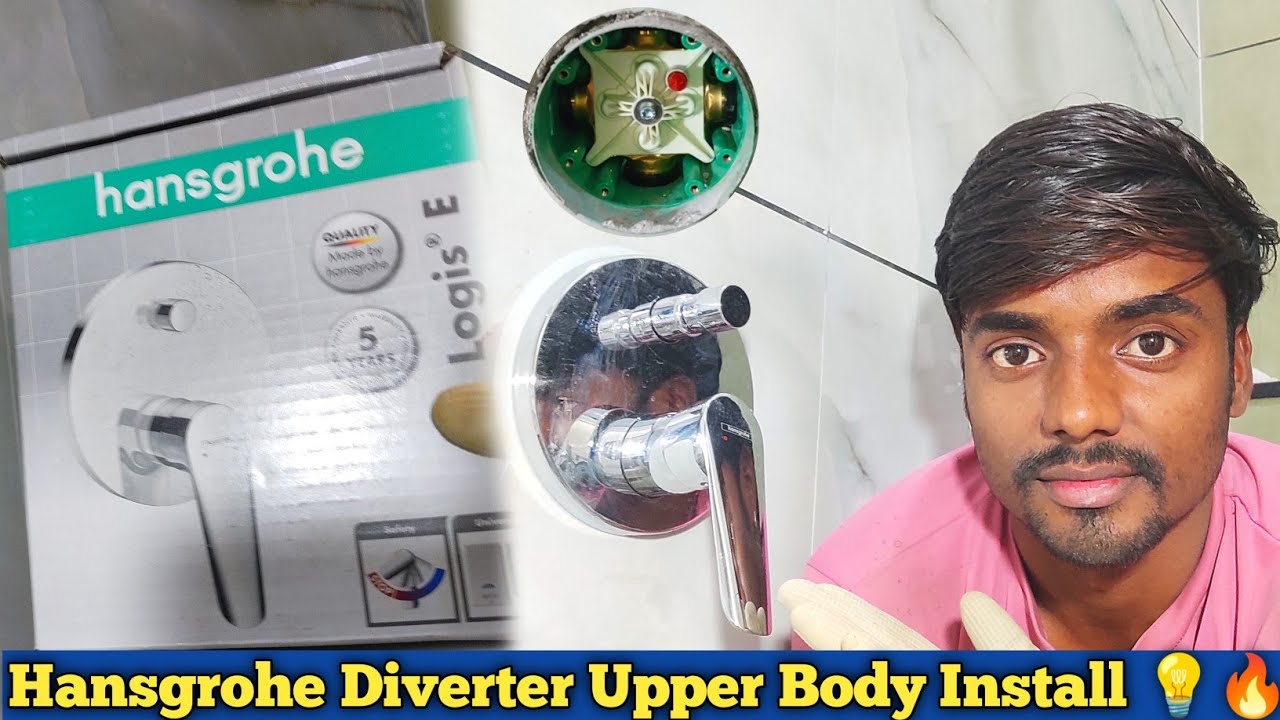 Hansgrohe diverter upper body install | upper part install |
