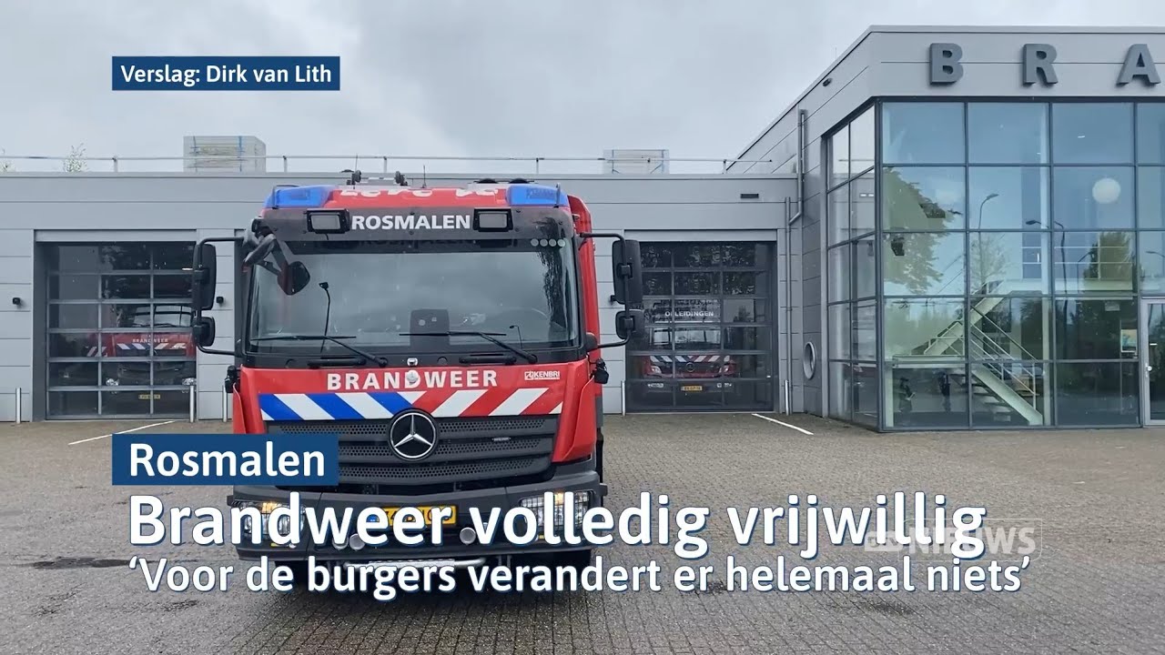 Brandweer Rosmalen draait vanaf 5 mei helemaal op vrijwilligers I Dtv Den Bosch