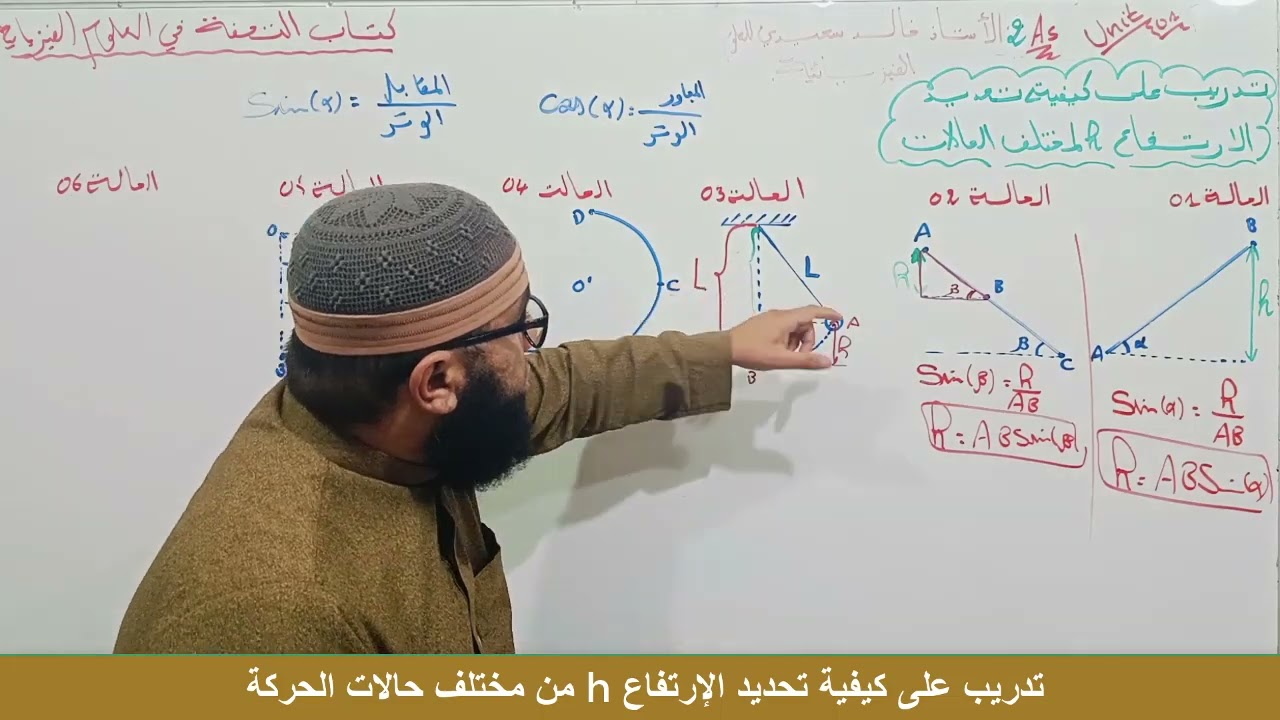 تدريب على تحديد الارتفاع h للثانية ثانوي
