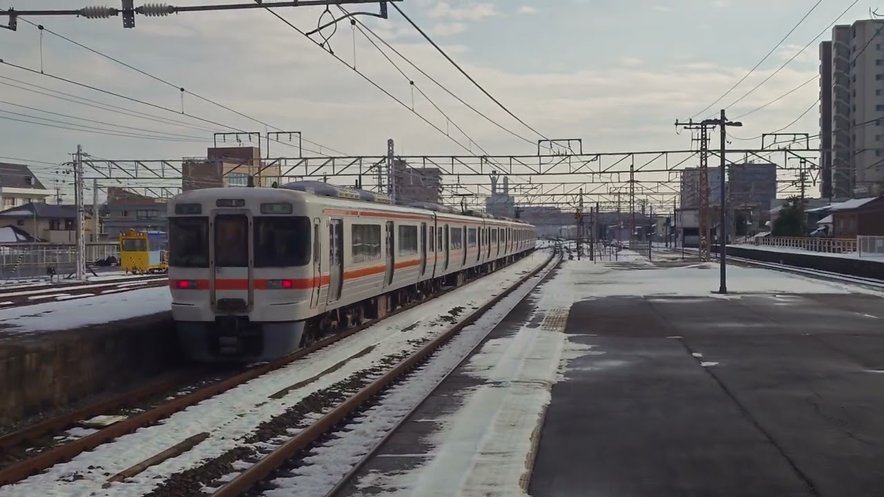 【雪国東海！？】313系快速豊橋行き 大垣発車