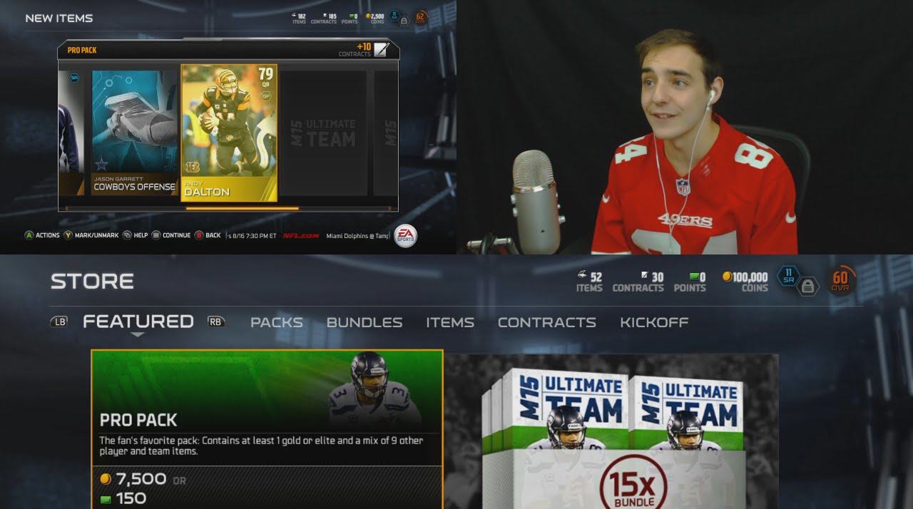 Madden 15 Ultimate Team 100K FACECAM PACK OPENING! Madden 15 Pack Opening