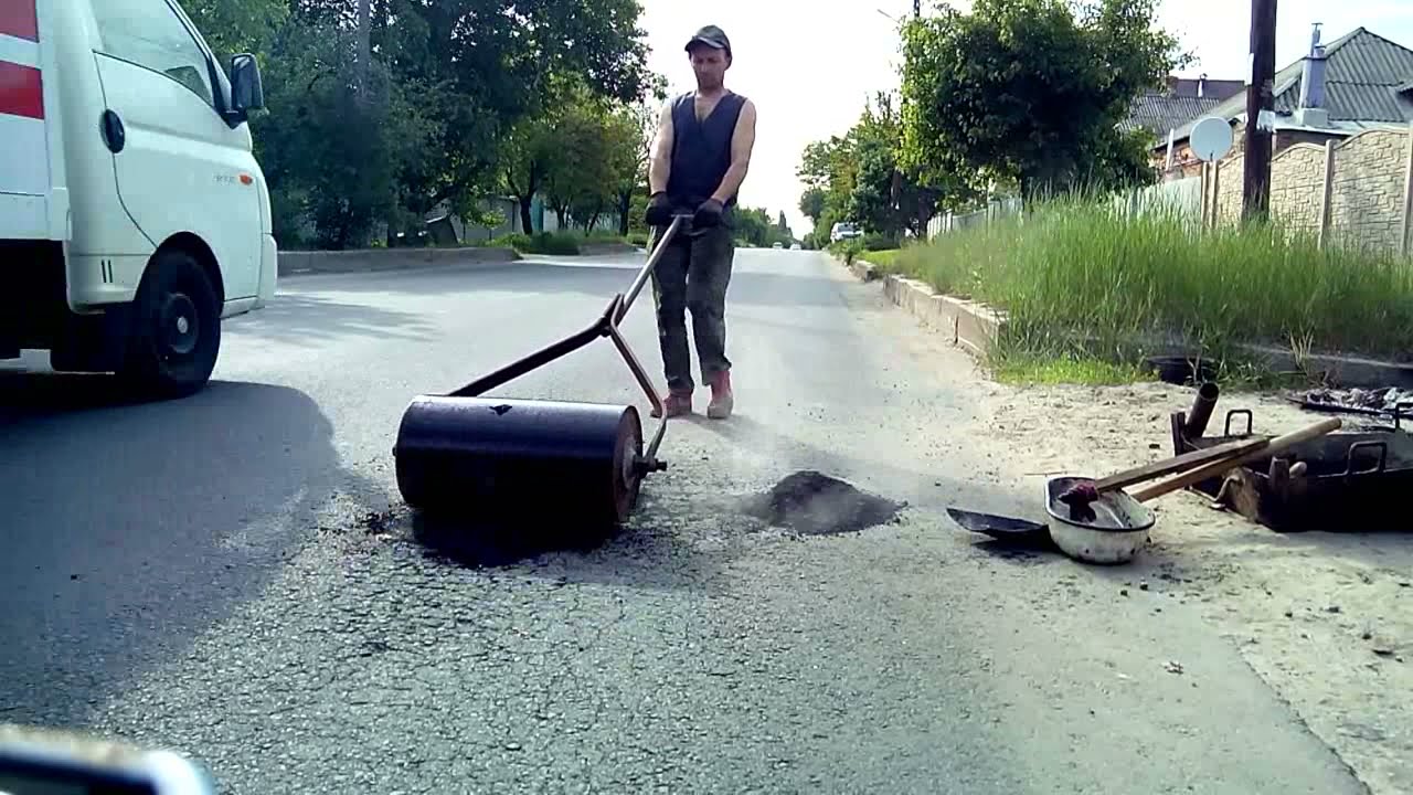 Мастеркласс для автодора: ямочный  ремонт  дороги своими руками.
