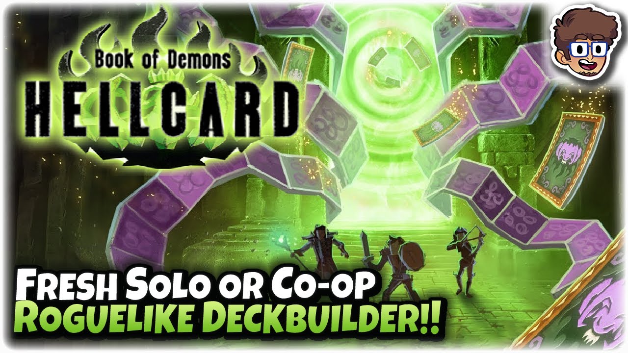 UNIQUE Solo or Co-op Roguelike Deckbuilder!! | Let's Try Book of Demons: HELLCARD