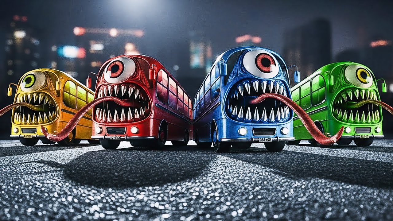 School Bus Monster EATER - CoffinDance Monster(COVER)#coffindancesong#cofFindance #monsterbus